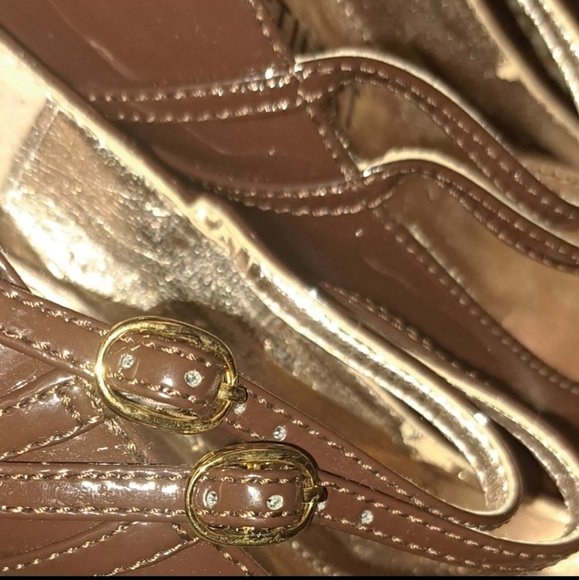 Colin Stuart Brown Heels Size 5M SB5#3 - Picture 6 of 10